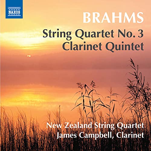 CD cover for Brahms’ String Quartet No. 3 and Clarinet Quintet.