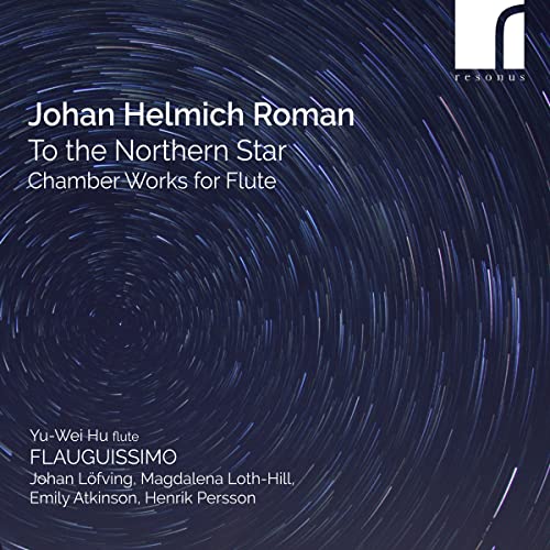 CD cover: swirling blue starfield with white text, "Johan Helmich Roman.