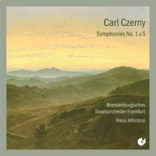 CD cover for Carl Czerny symphonies with a landscape background.