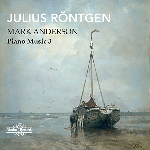 CD cover: painting of a sailboat on a beach, text “Julius Röntgen”.
