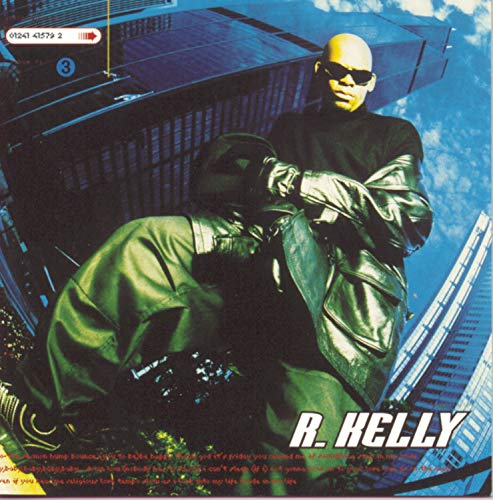 R. Kelly album cover featuring the artist in a leather suit.