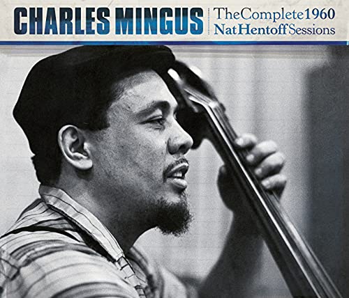 Charles Mingus album cover featuring a black and white portrait of the bassist.