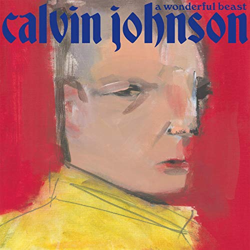 CD cover featuring a painted portrait of Calvin Johnson against red.
