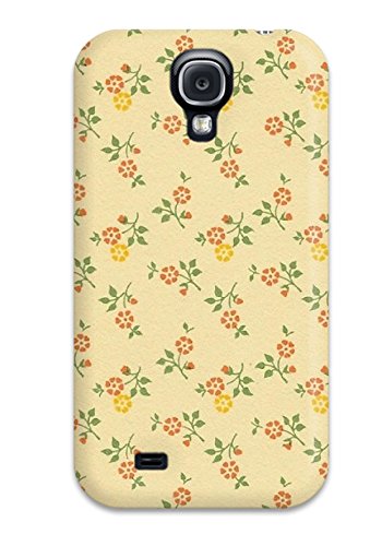 Floral phone case with a camera cutout, isolated on white.