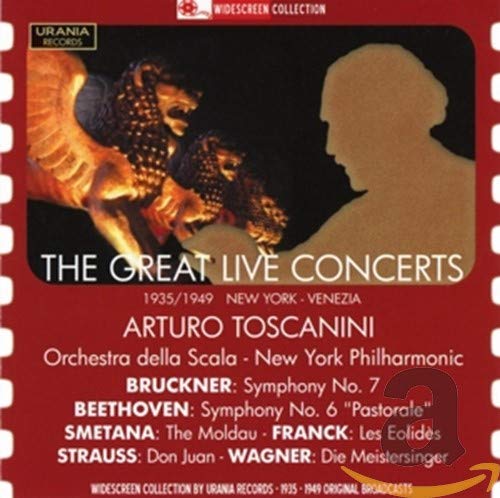 CD cover for New York Philharmonic Orchestra, featuring Arturo Toscanini.