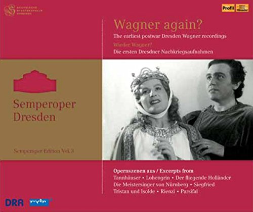 CD cover for Wagner opera recordings from Dresden Staatsoper, featuring singers.
