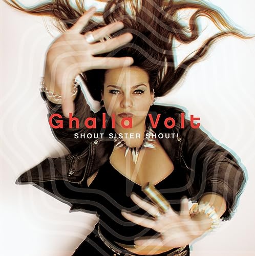 Ghalia Volt album cover: singer with long hair and black leather jacket.
