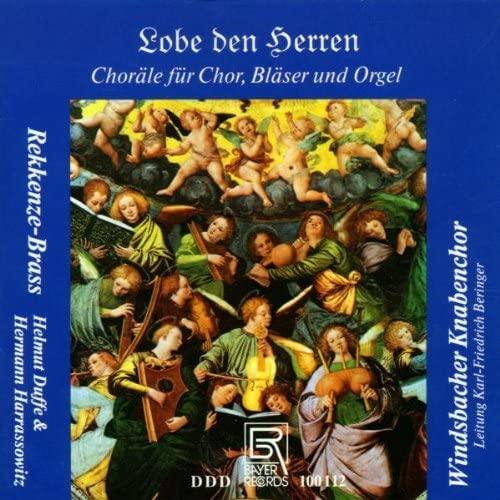 CD cover for Windsbacher Knabenchor featuring Renaissance-style angelic musicians.