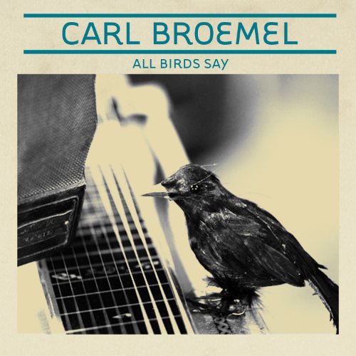 CD cover: Carl Broemel, bird on guitar, blue and beige tones.
