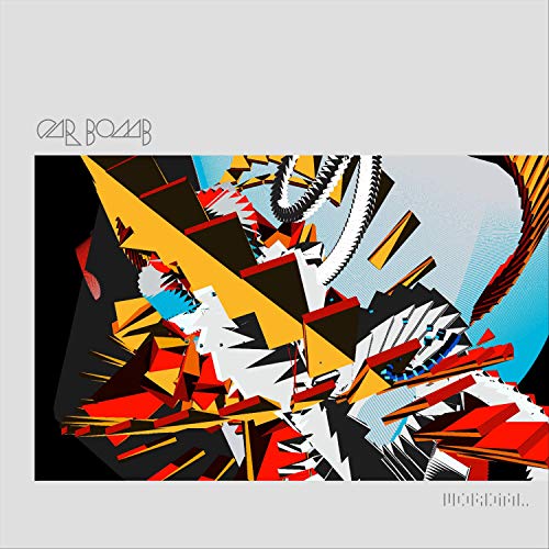 CD cover for “Car Bomb - Mordial” with abstract geometric design.