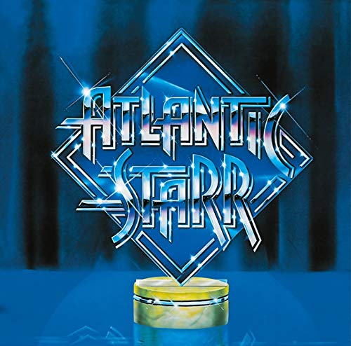 Atlantic Starr album cover with a blue geometric design and band name.