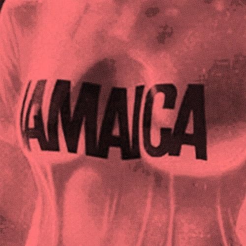 Red-toned image of the word "JAMAICA" over blurred figures.
