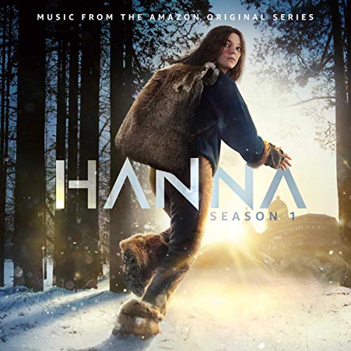 “Hanna” Season 1 vinyl cover featuring a young woman walking in a snowy forest.