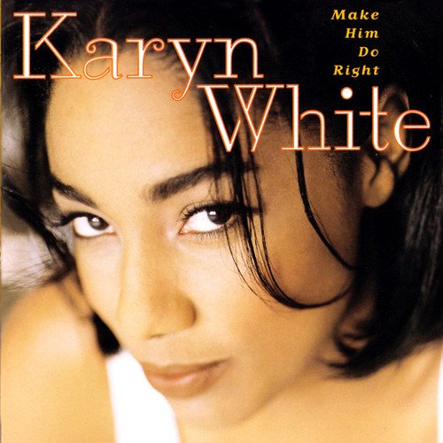 Karyn White album cover: close-up portrait of a woman with dark hair.