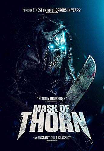 DVD cover featuring a hooded skull figure with glowing blue eyes holding a machete.