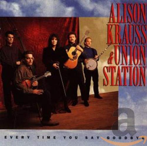 Alison Krauss & Union Station album cover, group portrait with instruments.
