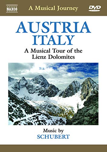 DVD cover for "Austria Italy" featuring snowy Dolomite mountains.