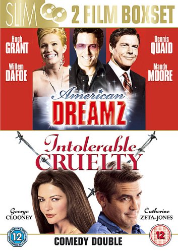 DVD cover featuring cast photos for "American Dreamz" and "Intolerable Cruelty.