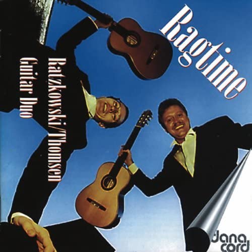 CD cover featuring two guitarists and the word "Ragtime" in blue lettering.