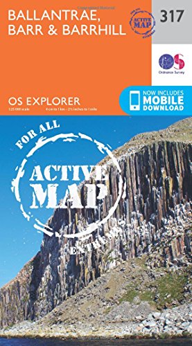 OS Explorer Map Active (317) Ballantrae, Barr and Barrhill (OS Explorer Active Map)