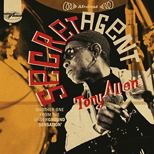 Album cover for Tony Allenās āSecret Agentā featuring a portrait of Allen.