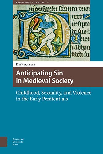 Book cover with medieval illuminated letter and title: "Anticipating Sin...