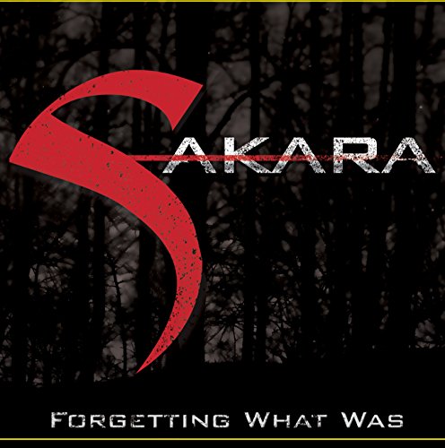 CD cover for Sakara’s “Forgetting What Was” with a red S and dark forest.