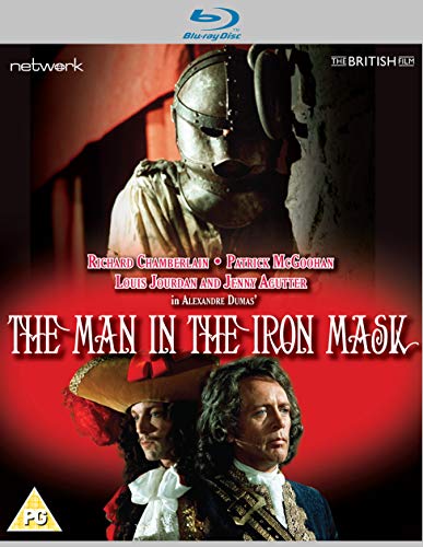 Blu-ray cover for "The Man in the Iron Mask" featuring a masked figure.