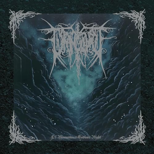Dark album cover with ornate frame and band name in spiky lettering.