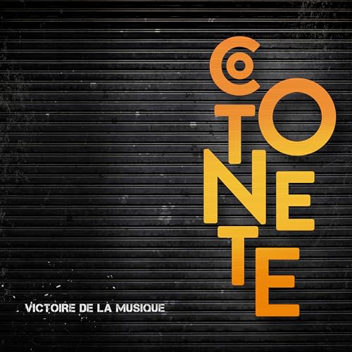 Vinyl record cover with bold orange text reading "Cotonete" and "Victoire de la musique".