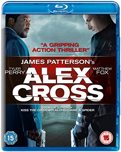 Alex Cross" Blu-ray cover featuring Tyler Perry and Matthew Fox.