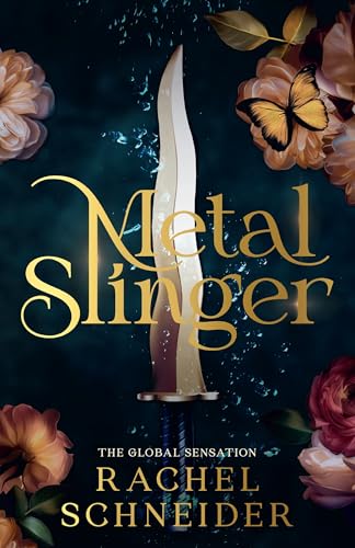 Book cover featuring a dagger surrounded by dark flowers and butterflies.