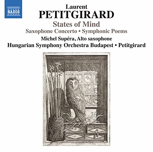 CD cover featuring a detailed sketch of an owl by a window.