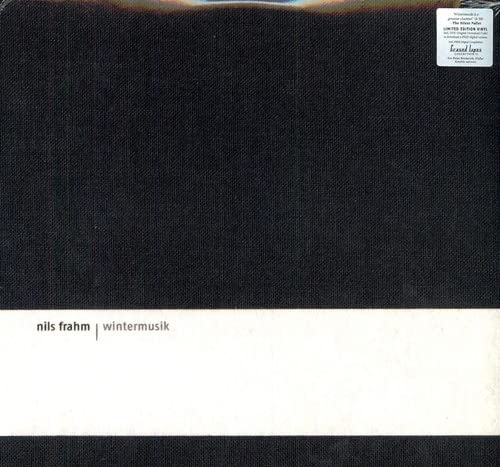 Black vinyl record cover for Nils Frahm’s “Wintermusik” with white text.