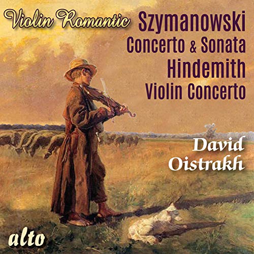 CD cover featuring a painting of a violinist in a field.