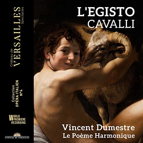 CD cover: a young man embracing a goat, dark background, text overlay.