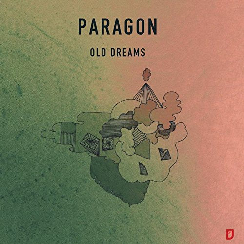 CD cover for Paragonās āOld Dreamsā with abstract, sketched landscape.