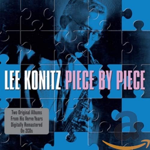 CD cover for Lee Konitz’s “Piece By Piece” featuring a puzzle design.