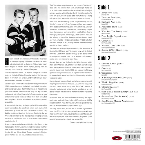Jan & Dean vinyl record cover with band photo and tracklist.