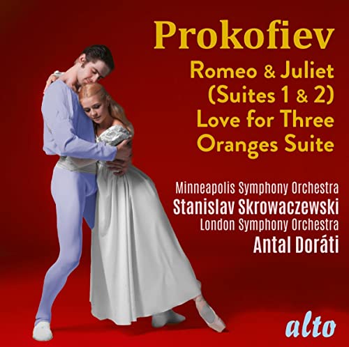 CD cover: Romeo & Juliet ballet dancers, orchestra details, and text.