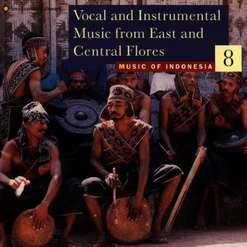 CD cover featuring Indonesian musicians with drums and traditional headwear.