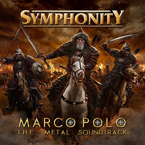 Album cover: Symphonity’s “Marco Polo” depicts warriors on horseback in battle.