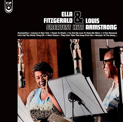 Ella Fitzgerald & Louis Armstrong’s “Greatest Hits” double LP record cover.