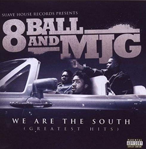 CD cover for Eightball & MJG’s “We Are the South” featuring men in a car.