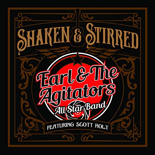 CD cover for Earl & The Agitators’ “Shaken & Stirred” with ornate border.
