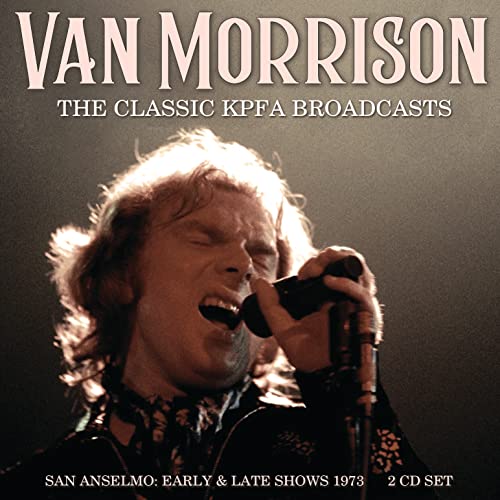 Van Morrison album cover featuring a portrait of the singer performing.