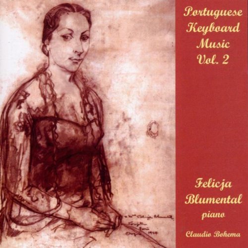 CD cover featuring a portrait of pianist Felicia Blumental, red background.