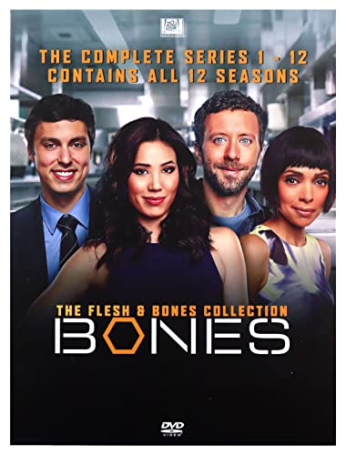 Bones" DVD box set cover featuring four main cast members.