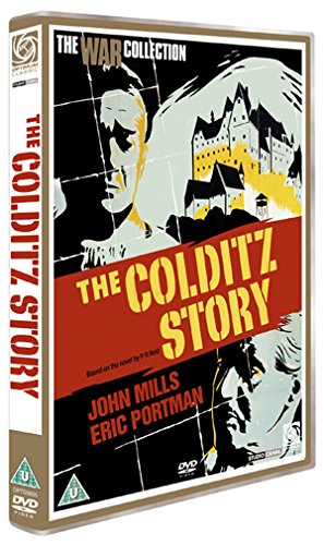 DVD cover for "The Colditz Story" featuring a castle and portraits.