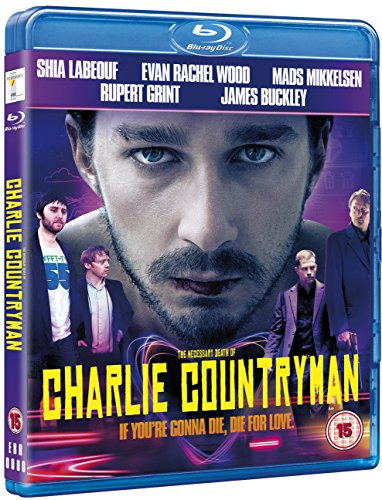 Blu-ray cover for "The Necessary Death Of Charlie Countryman" featuring Shia LaBeouf.